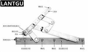 Anti falling load bearing hinge diagram